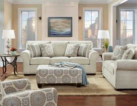 Charisma Linen Sofa And Loveseat Fabric Living Room Sets