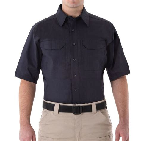 First Tactical V2 Men Short Sleeve Tactical Shirt Security Midnight