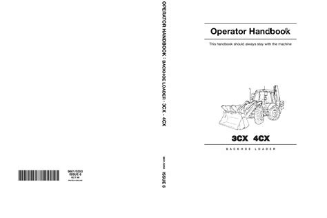 Jcb 3cx 4cx Loader Operation And Maintenance Manual Pdf Download