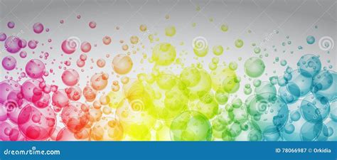 Rainbow Color Bubbles Stock Vector Illustration Of Rainbow 78066987