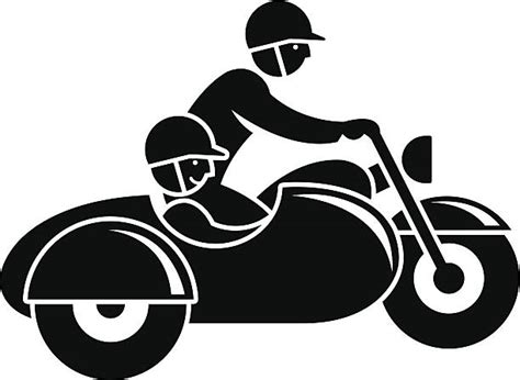 Motorcycle Sidecar Cartoon