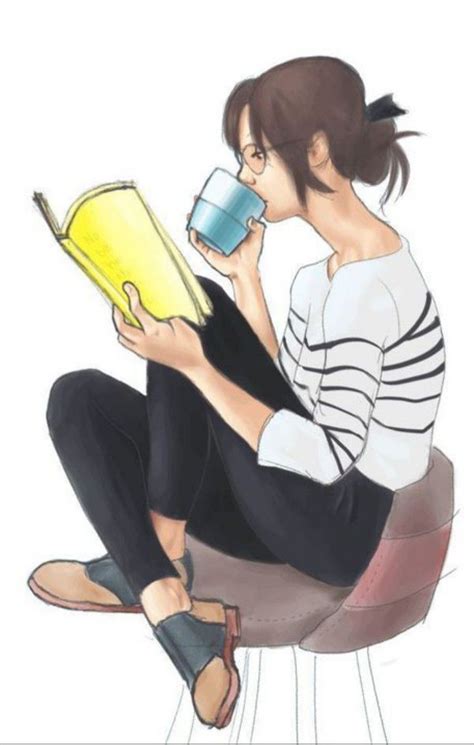 •kumpulan Fan Art Untuk Sampul Wattpad• Girl Reading Woman Reading Reading Art