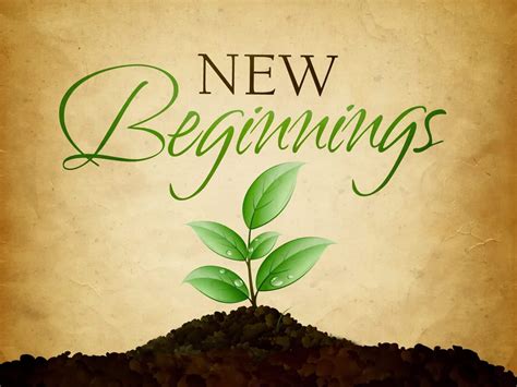 A New Start - The Concept of a New Beginning - Craig Lounsbrough