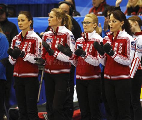 Curling Women Russia Team Editorial Photo Image Of Athlete 39063311