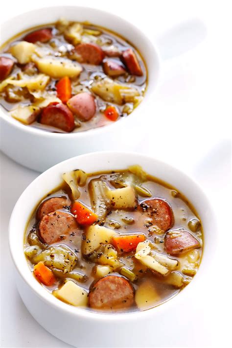 Cabbage Sausage And Potato Soup Recipe Cabbage Soup Recipes