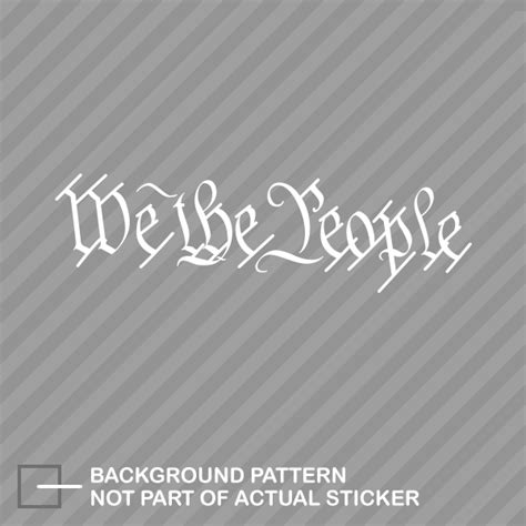 We The People Sticker Decal Vinyl 2a Bill Of Rights 399 Picclick