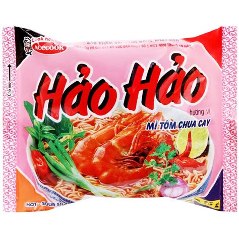 Acecook Hao Hao Mi Tom Chua Cay Hot Sour Shrimp Flavour Vietnamese
