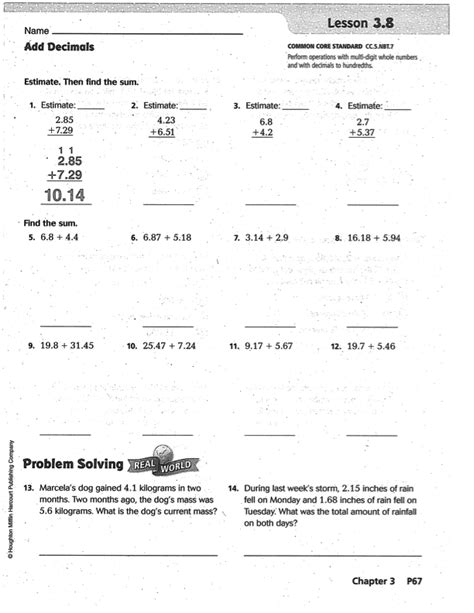 8 Best Images Of En Vision Math Grade 5 Worksheets En Vision Math
