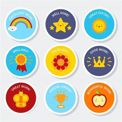 Free Printable Reward Stickers Teacher Stickers Adult Reward Stickers