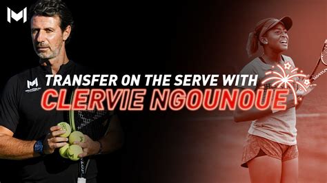 Rotation Weight Transfer On The Serve With Clervie Ngounoue Youtube