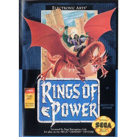 Complete Rings Of Power Sega Genesis Game Cartridge For Sale Dkoldies