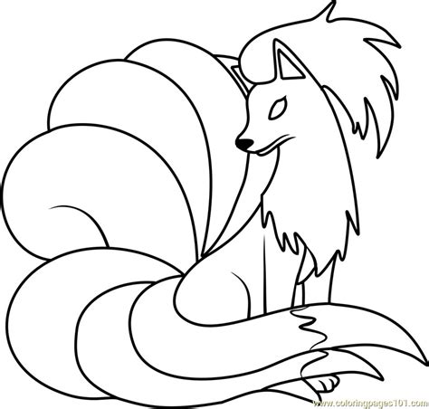 Pokemon Coloring Pages Vulpix At Free Printable