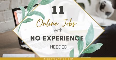 11 Online Jobs You Can Start Today With No Experience Needed