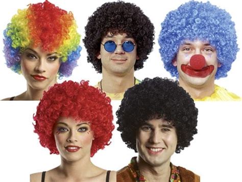 Clown Afro Wig 5 Colors