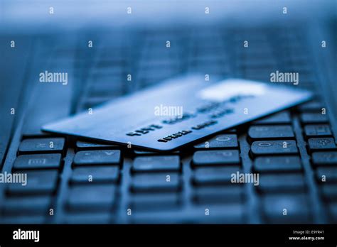 Online Banking And Bank Transactions With Credit Card Stock Photo Alamy