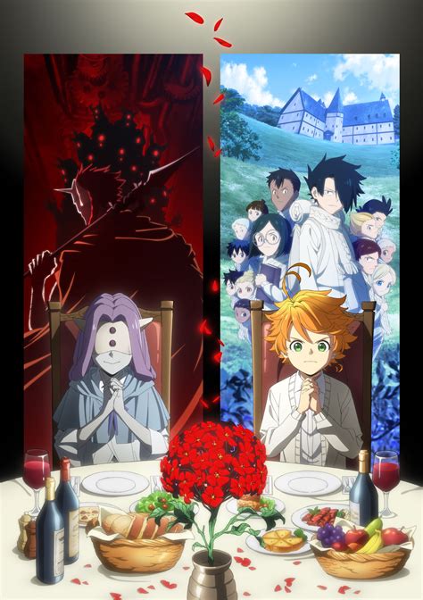 Nuevo The Promised Neverland Temporada 2 Anime Tv Contrastes Visuales Demonios Y Niños