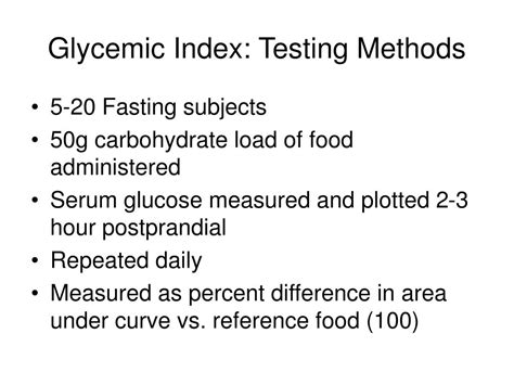 Ppt The Glycemic Index And Load Powerpoint Presentation Free Download