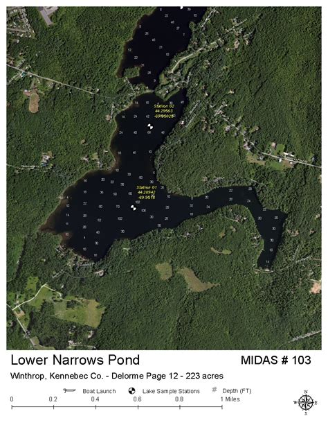 Lakes Of Maine Lake Overview Lower Narrows Pond Winthrop Kennebec Maine