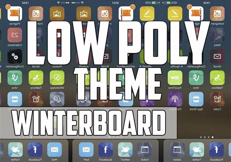 Low Poly Winterboard Cydia Theme Ios 8 Youtube