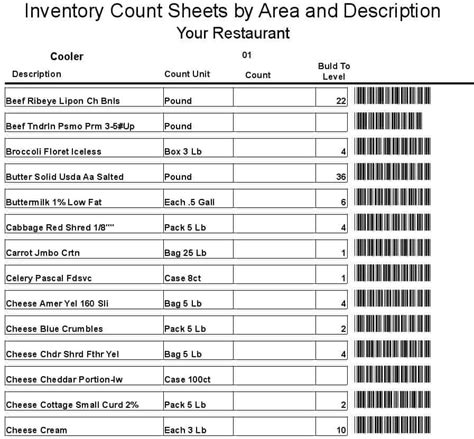 Sample Example And Format Templates 3 Excel Inventory Count Sheet
