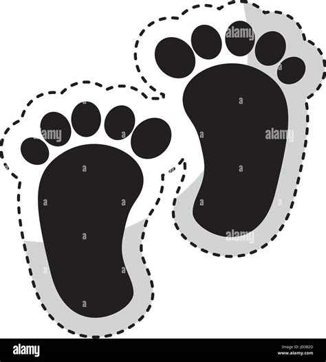 Foot Print Baby Isolated Icon Fotografías E Imágenes De Alta Resolución