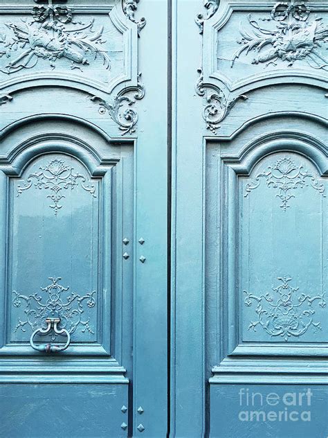 Paris Blue Doors Parisian Door Prints Paris Dreamy Blue Door Wall