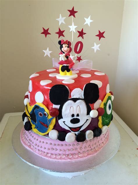 30th Disney Themed Cake I Made Themed Cakes Disney Themed Cakes Cake