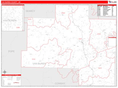 Maps Of Van Buren County Arkansas