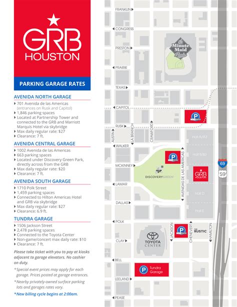 Menara dbkl at jalan raja laut in kl is open for payments at the ground floor. Downtown Houston Parking Maps | George R Brown Convention ...
