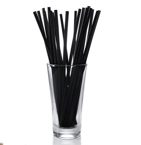 Barconic® Drinking Straws Black 8 — Bar Products