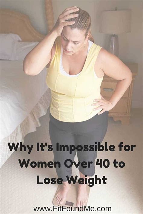 Why Its Impossible For Women Over 40 To Lose Weight