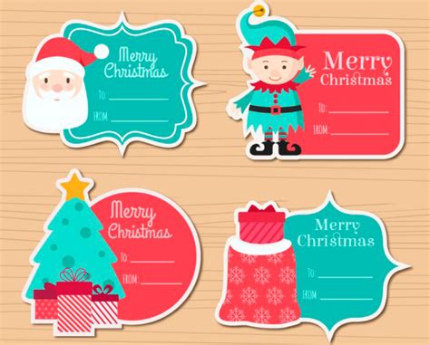 Etiquetas Navideñas para Recortar y Pegar | Jumabu