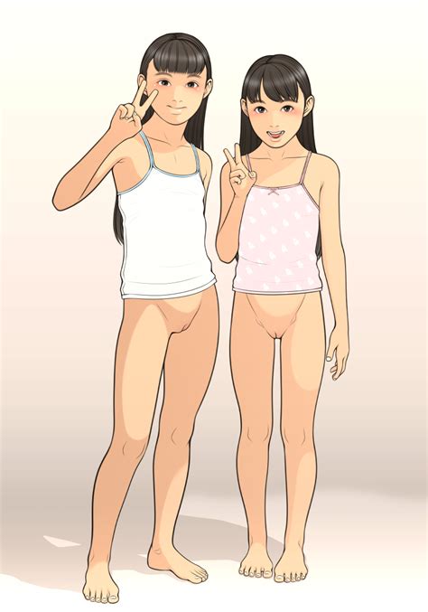 Shinchou Ni Kansuru Kousatsu Highres 2girls Barefoot Black Hair