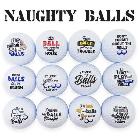 Naughty Balls Novelty Golf Balls Funny Golf Balls Bachelor Party Gi Buffalo Bottlecraft