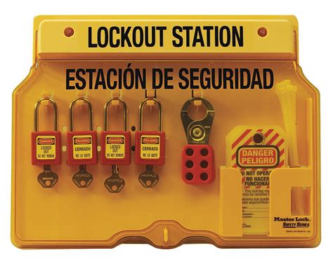 MASTER LOCK Lockout Station, Filled, General Lockout/Tagout, 12 1/4 in x 16 in - 3WPC7 