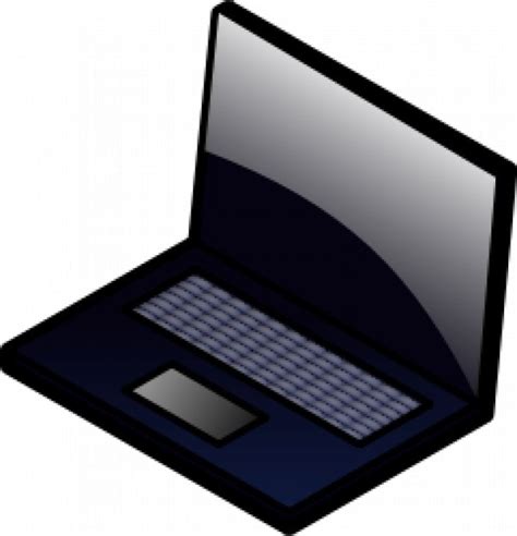 Free Vector Black Laptop Cartoon Vector