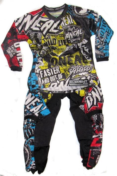 We'd pretend to compete in our now that you have the protective gear, you just need some apparel to look the part. ONeal Element Series Motocross Dirtbike Jersey Pants Kids ...