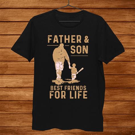 Father And Son Best Friends For Life Baseball Shirt Teeuni