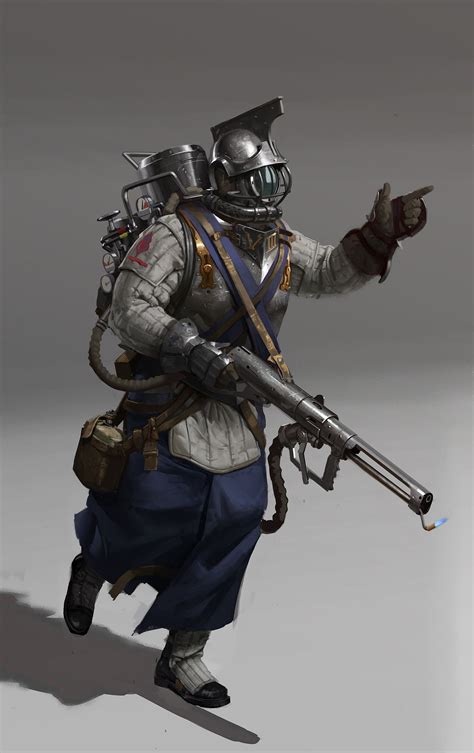 Artstation Trench Clearer Eric Martin Steampunk Armor Steampunk