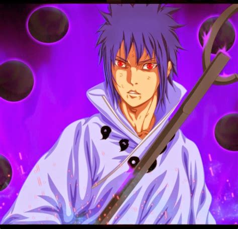 Watashiwa Naruto Sasuke With The Staff Of Sage Of Six Paths