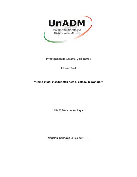 Las Mejores 144 Ejemplo De Una Portada De Un Informe Aluxdemexicoga