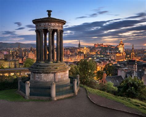 Flickrpzsmemd View Of Edinburgh From Calton Hill At Sunset