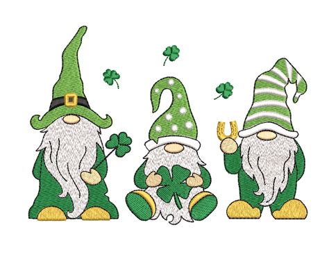 Gnomes Patrick S Day Embroidery Designs Holiday Etsy