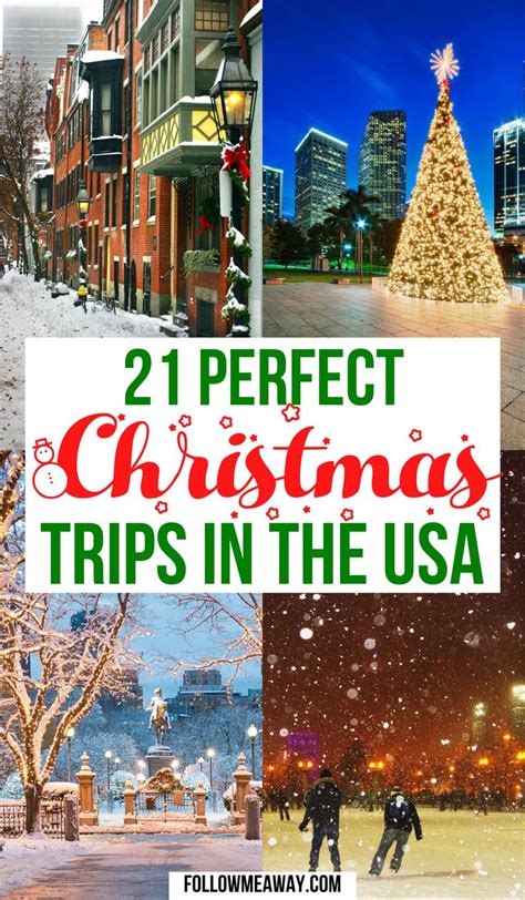 23 Best Places For Christmas In The Usa Festive Vacation Destinations Christmas Travel