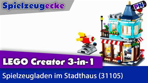 Indulge a lego creator 3in1 fan's love of detailed models in this townhouse toy store (31105) building set. LEGO® Spielzeugladen im Stadthaus: Wenig Modulhaus für ...