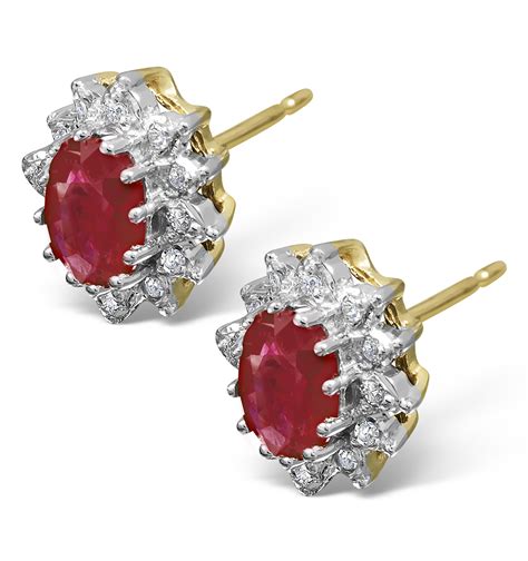 Ruby Earrings The Diamond Store