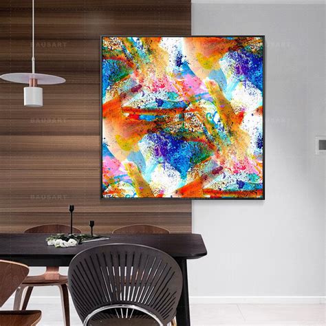 Framed Wall Art Abstract Landscape Print Painting On Canvas Etsy