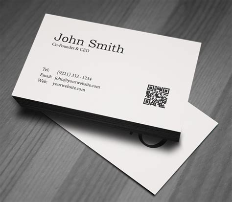 Free Minimal Business Card Psd Template Freebies Graphic Design Junction