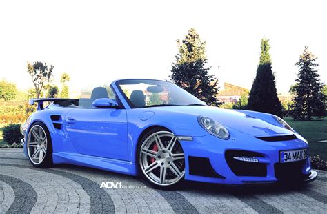 Baby Blue Convertible Porsche 911 Gets Exterior Goodies — Gallery