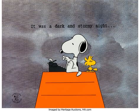 It Was A Dark And Stormy Night Snoopy And Woodstock Limited Edition